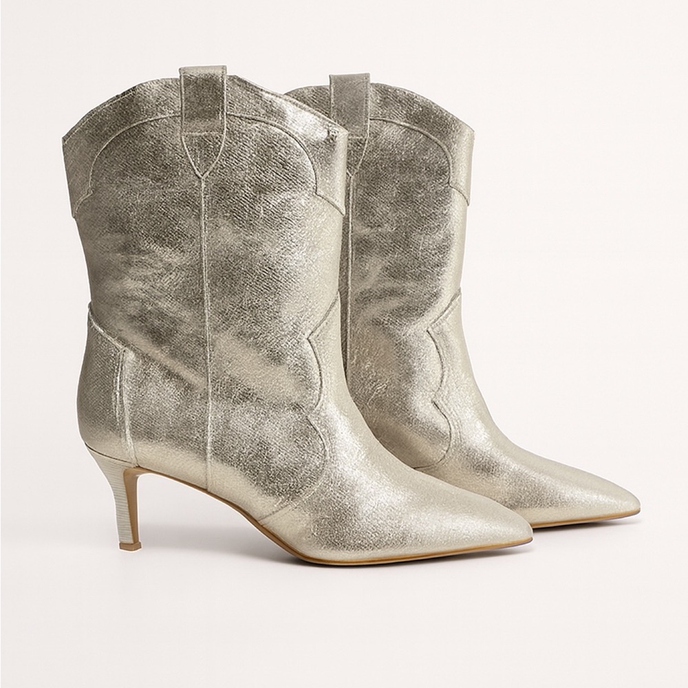 DV by Dolce Vita Silver Heeled Boots - Picture 4 of 7